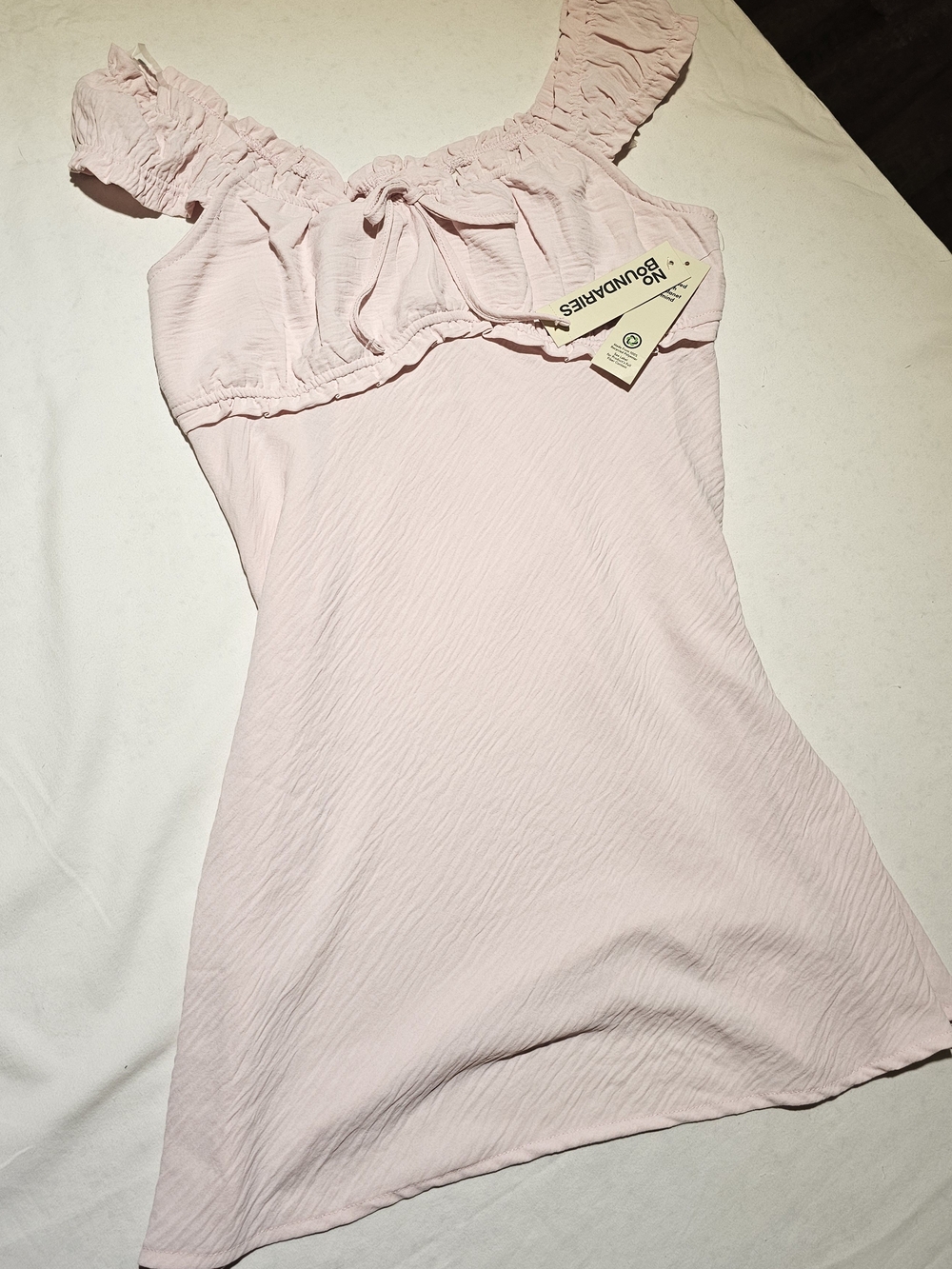 No Boundaries Blush Pink Ruffle Tank Dress